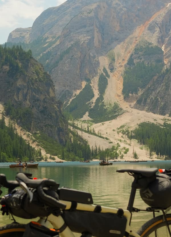 Bikes at Lago di Braies, Dolomites 2026