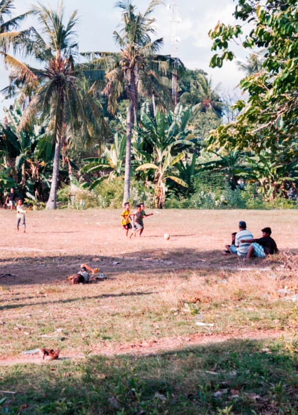 Playing football in paradise, Gili islands 2022