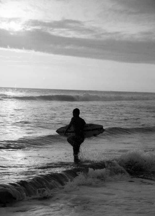 Surfing in Black & White, Bali 2022