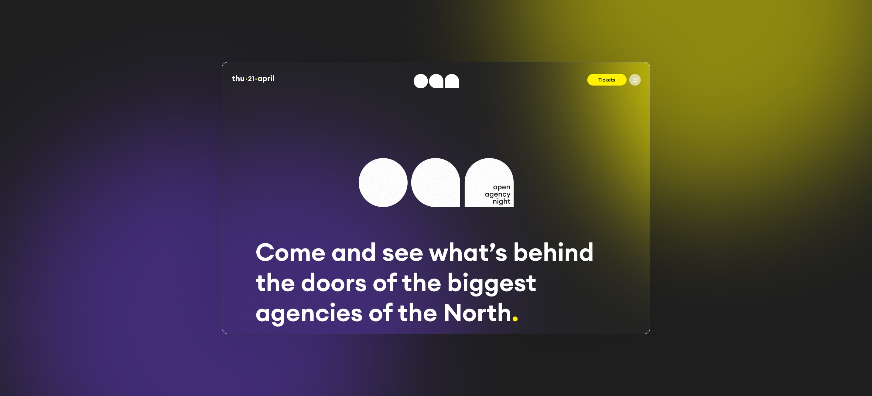 Open Agency Night